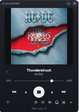 ClaudeAmp Anwendungsscreenshot